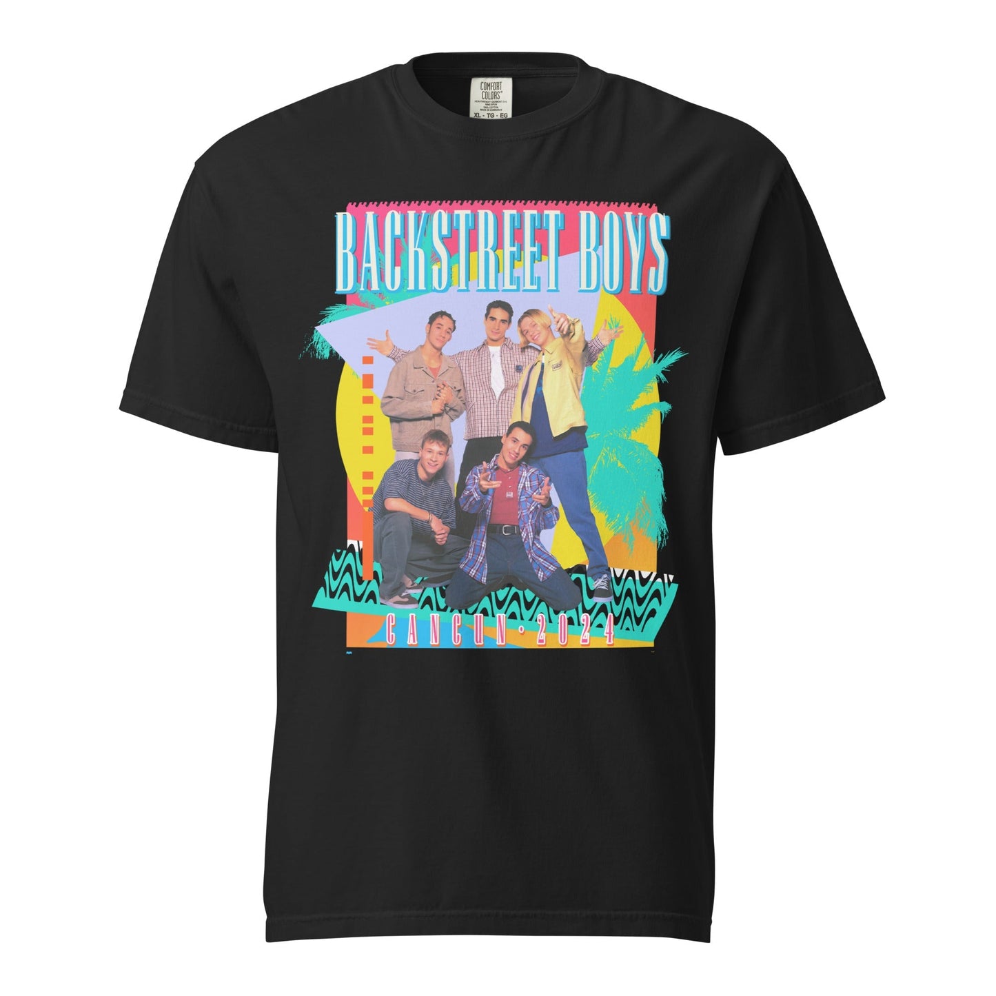 Rockabilia - Backstreet Boys - Cancun 2024 Mineral Wash T-Shirt
