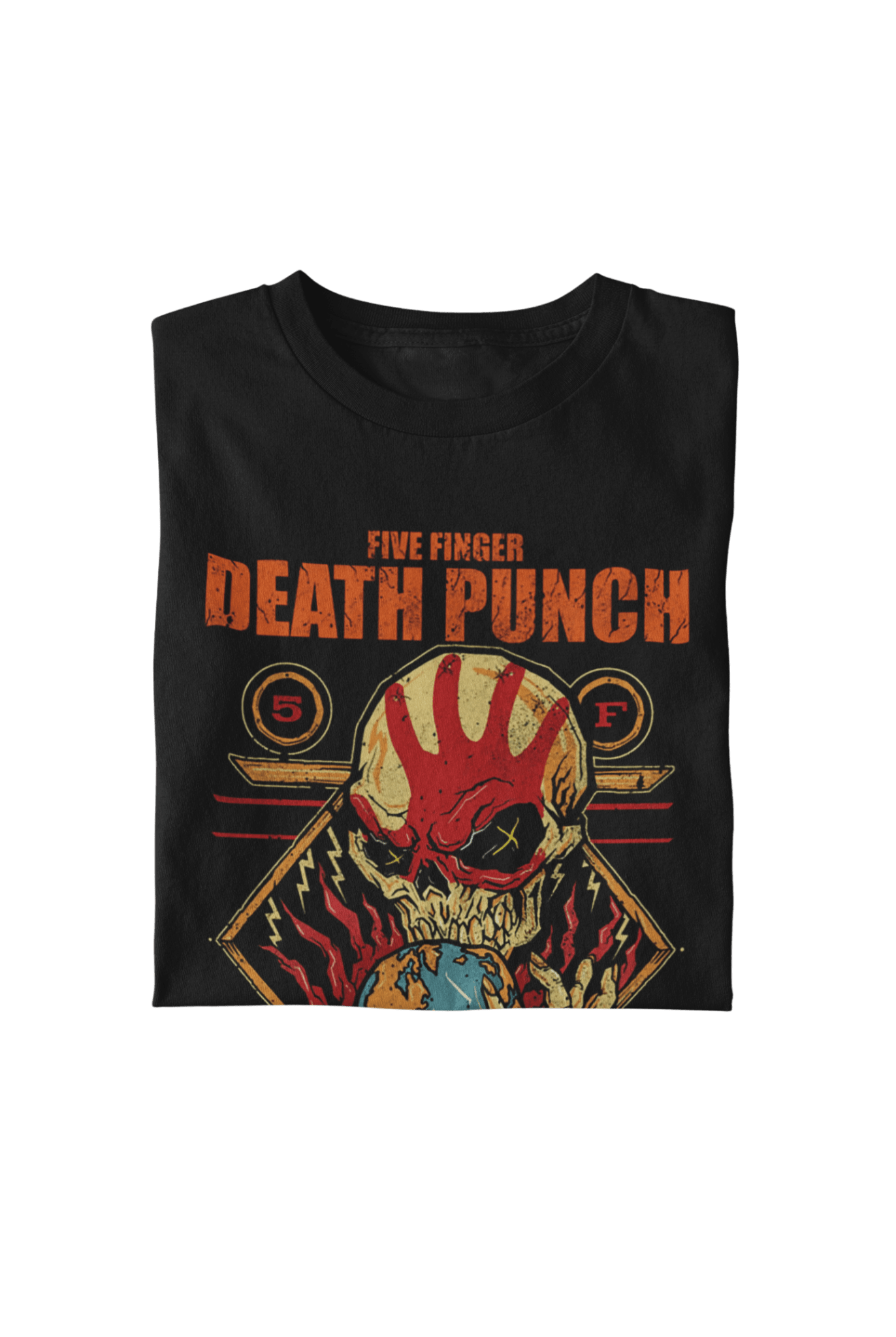 Five Finger Death Punch Five Finger Death Punch - Hand Skull Logo T-Shirt
