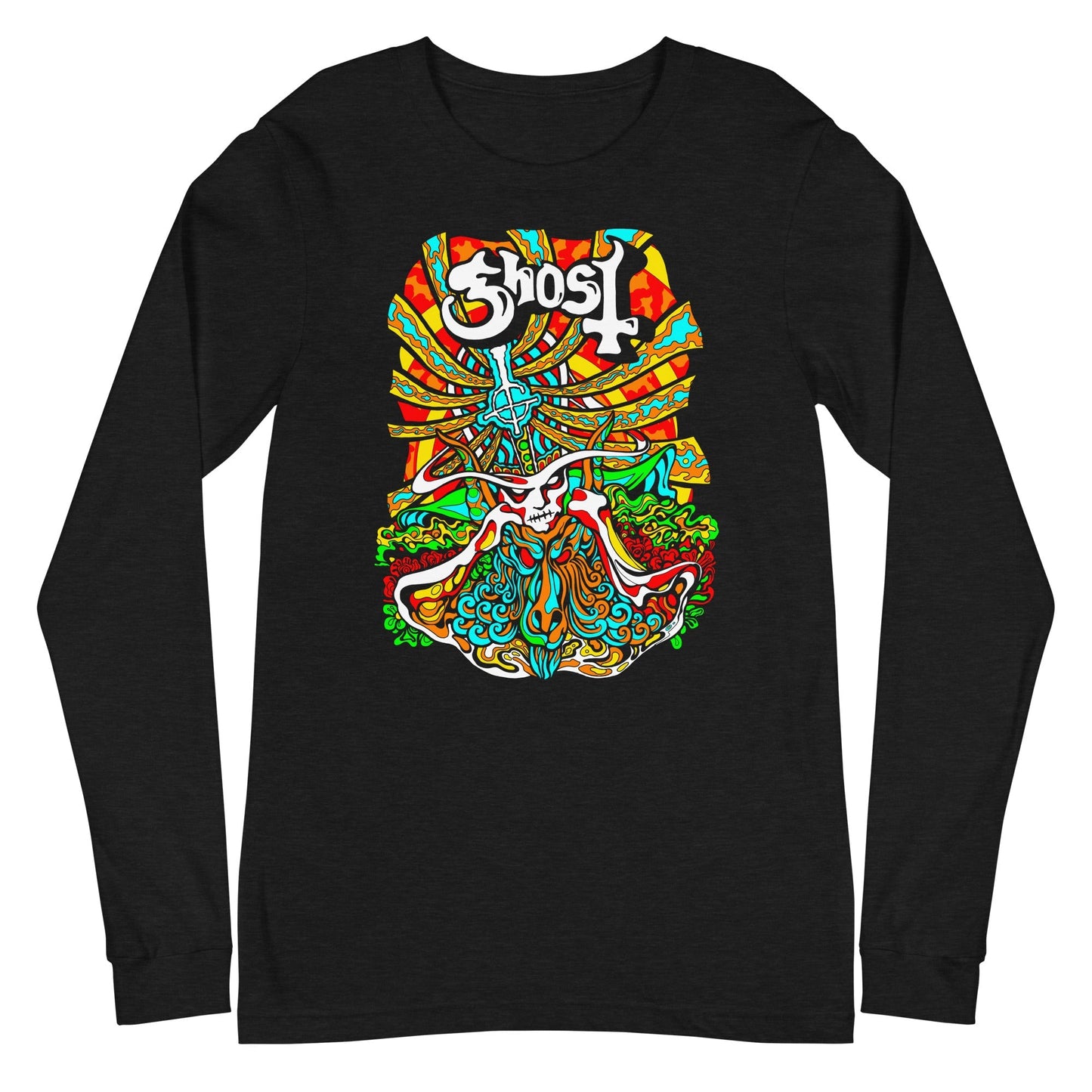 Ghost Ghost - Psychedelic Long Sleeve T-Shirt