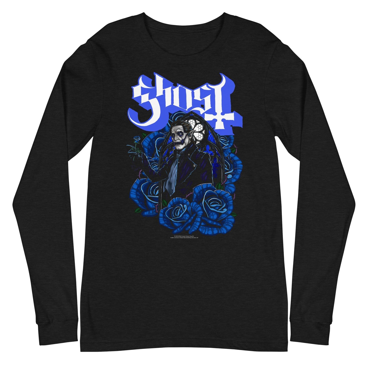 Ghost Ghost - Blue Roses Long Sleeve T-Shirt