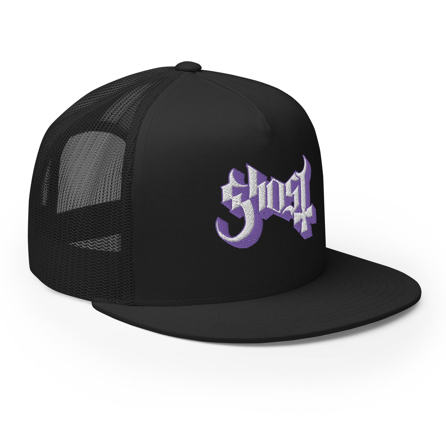 Ghost Ghost - Logo Flat Brim Trucker Hat