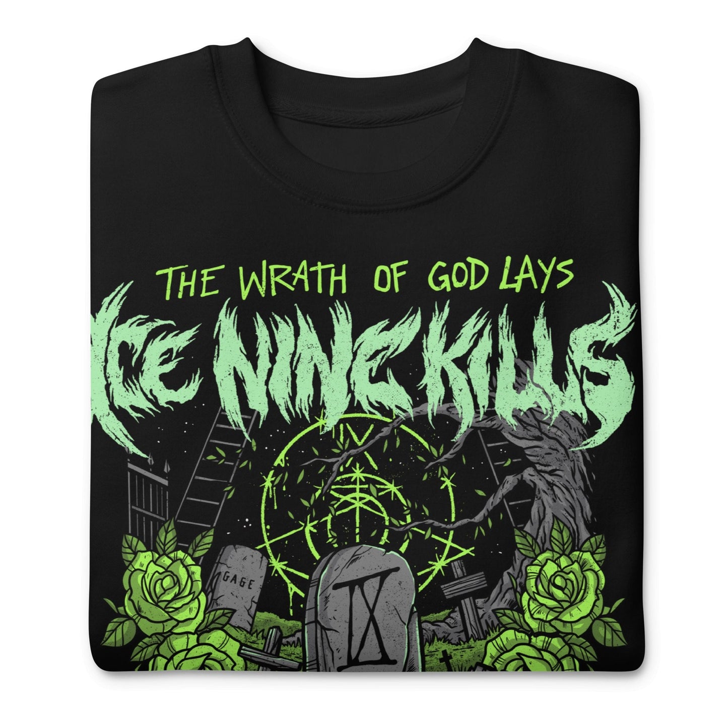 Ice Nine Kills Ice Nine Kills - Green Wrath Jumbo Print Sweatshirt