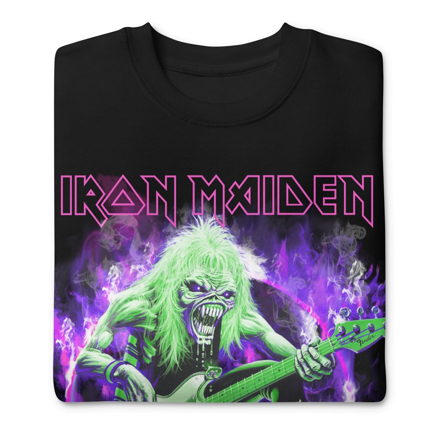 Iron Maiden Iron Maiden - Purple Guitar Jumbo Print Sweatshirt