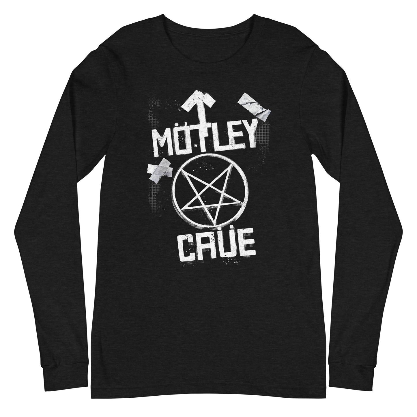 Motley Crue Motley Crue - Black and White Logo Long Sleeve T-Shirt