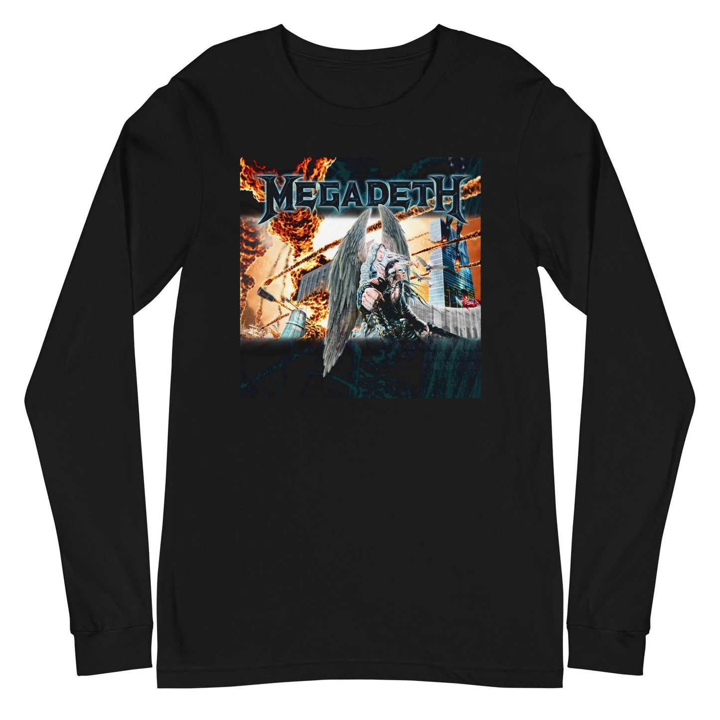 Megadeth Megadeth - Angel Flames Long Sleeve T-Shirt