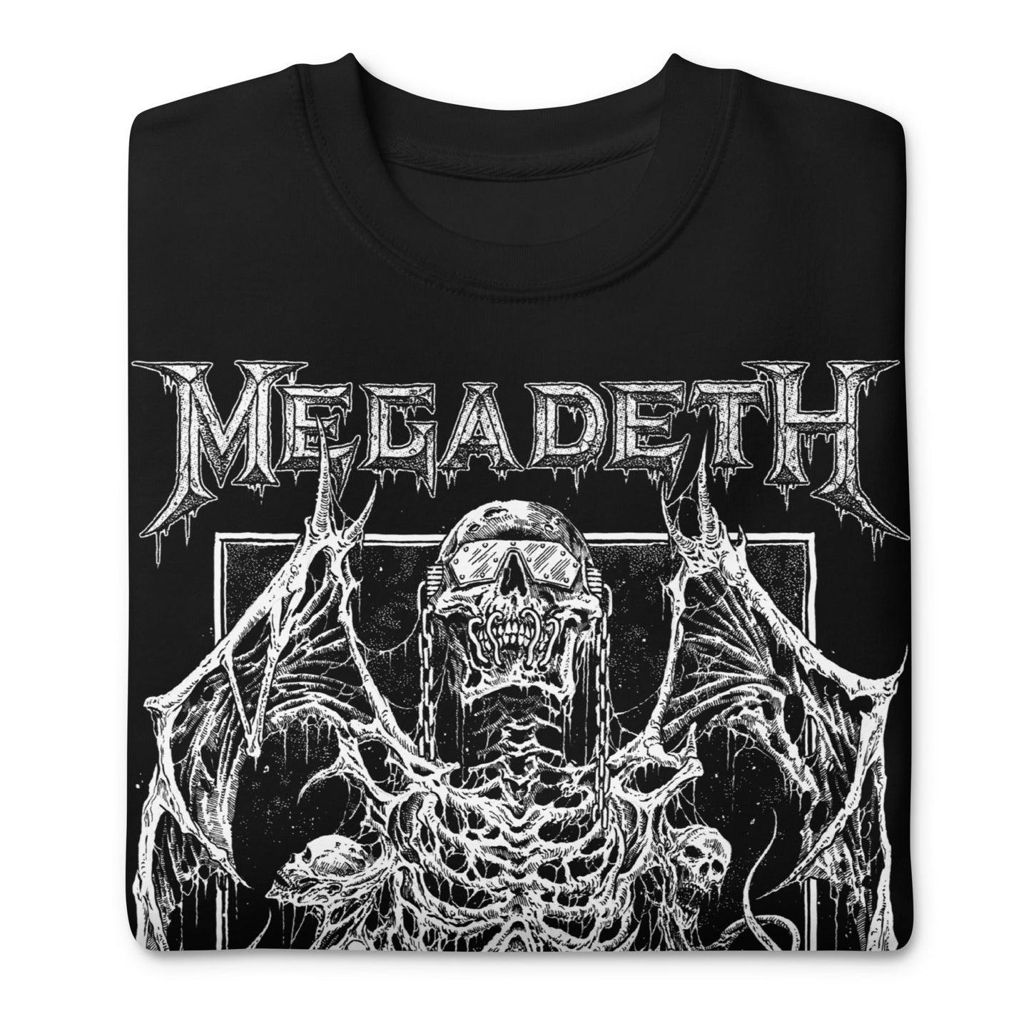 Megadeth Megadeth - Skeleton Wings Jumbo Print Sweatshirt