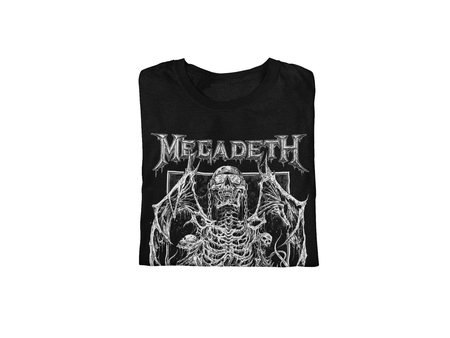 Megadeth Megadeth - Skeleton Wings Jumbo Print T-Shirt