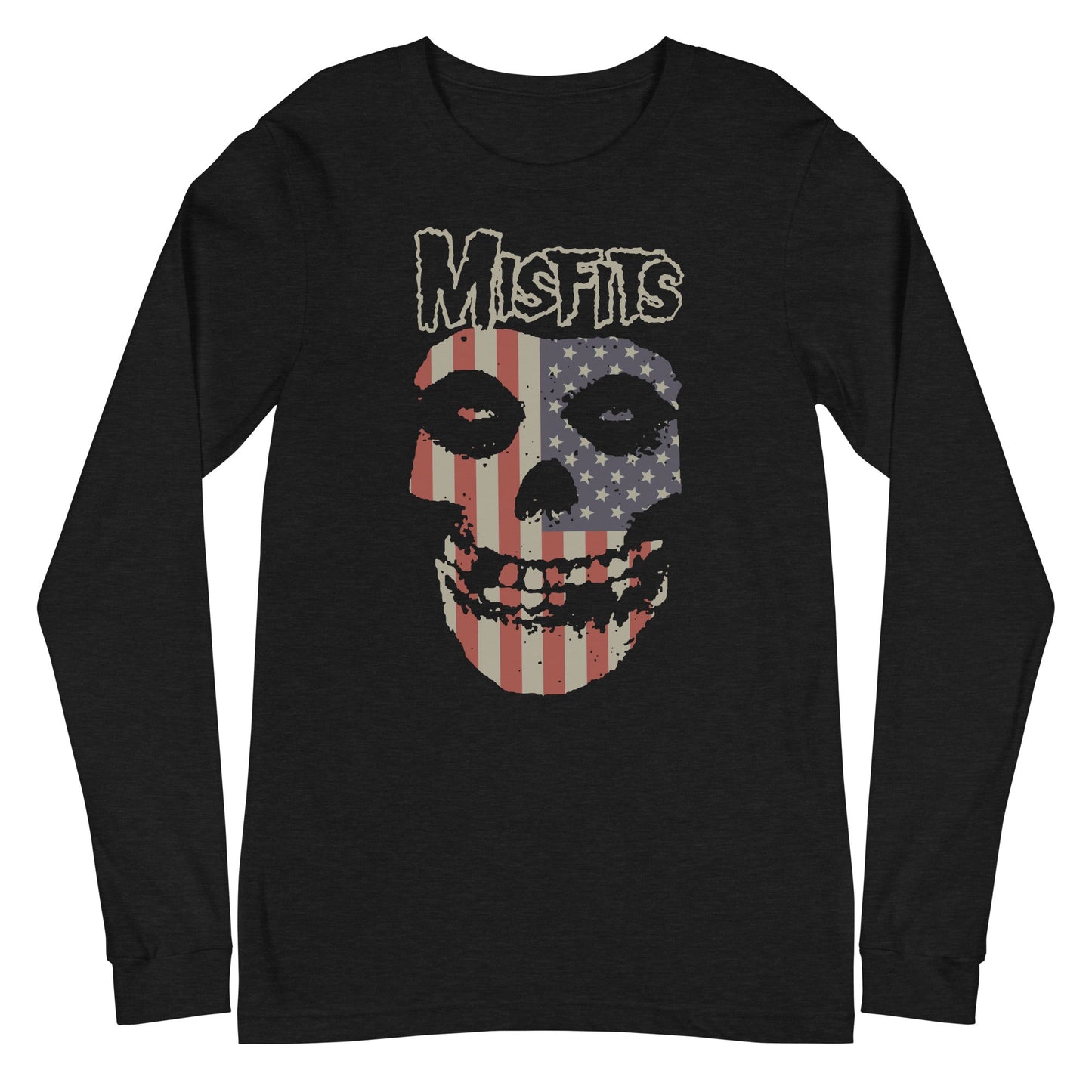 Misfits Misfits - USA Skull Long Sleeve T-Shirt