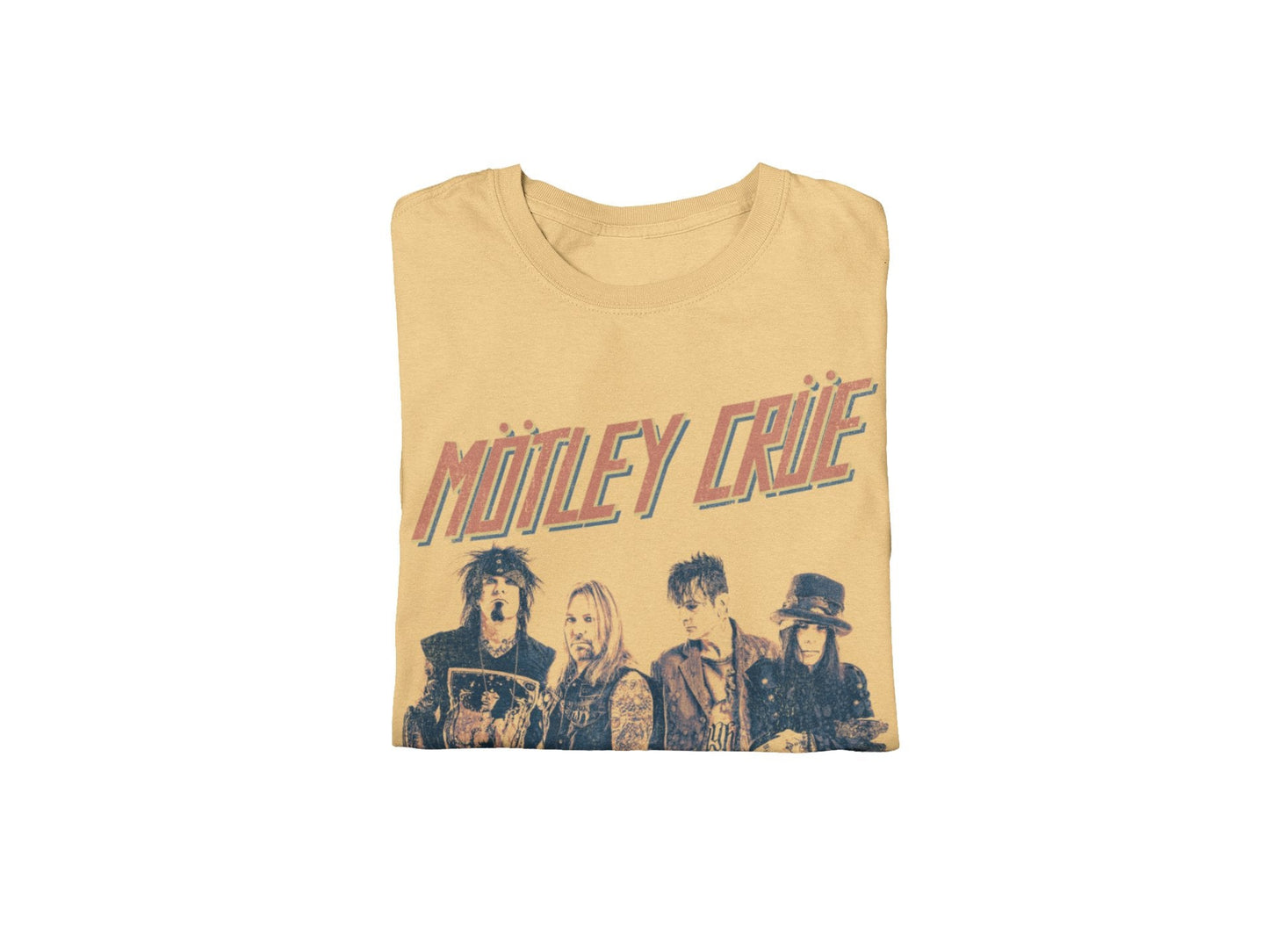 Motley Crue Motley Crue - Retro Boomin Jumbo Print T-Shirt