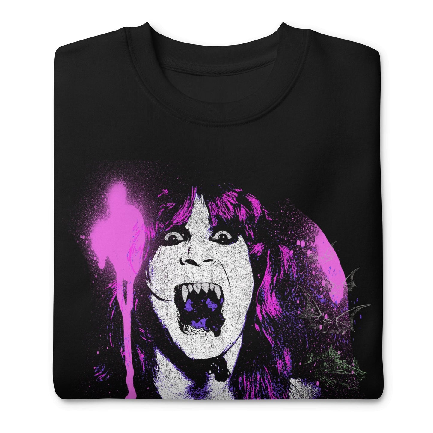 Ozzy Osbourne Ozzy Osbourne - Purple Screaming Jumbo Print Sweatshirt