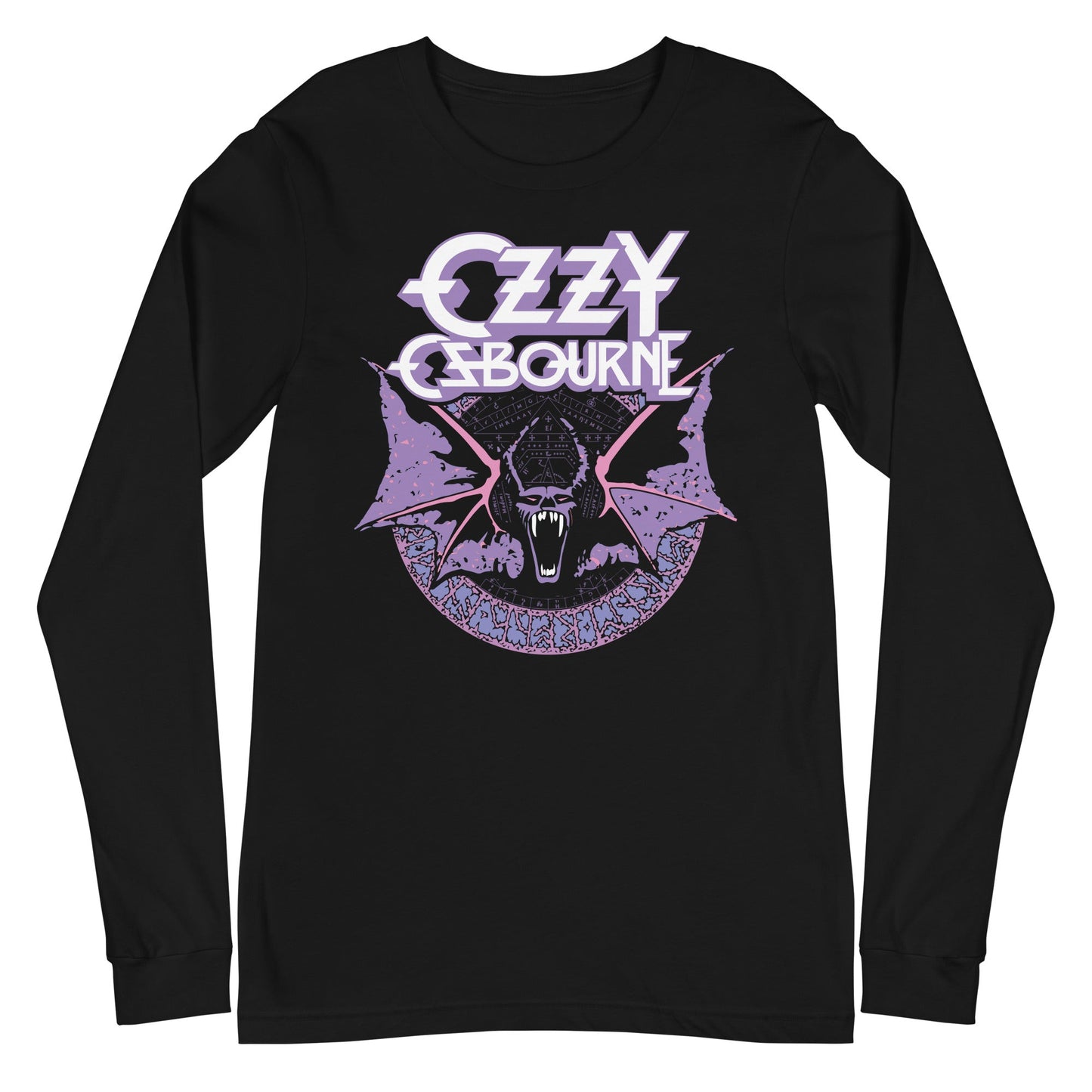 Ozzy Osbourne - Purple Bat Long Sleeve T-Shirt