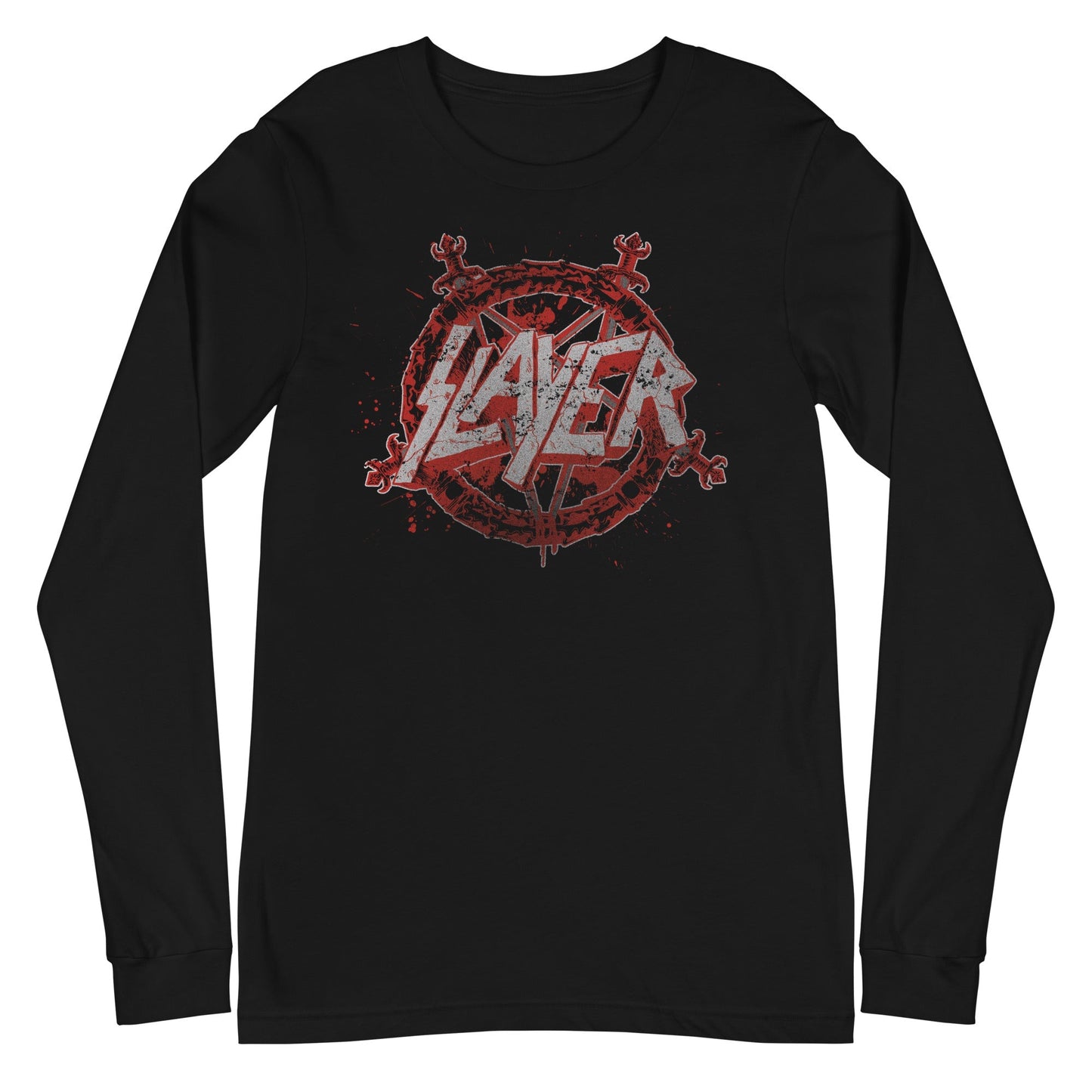 Slayer Slayer - Drip Logo Long Sleeve T-Shirt