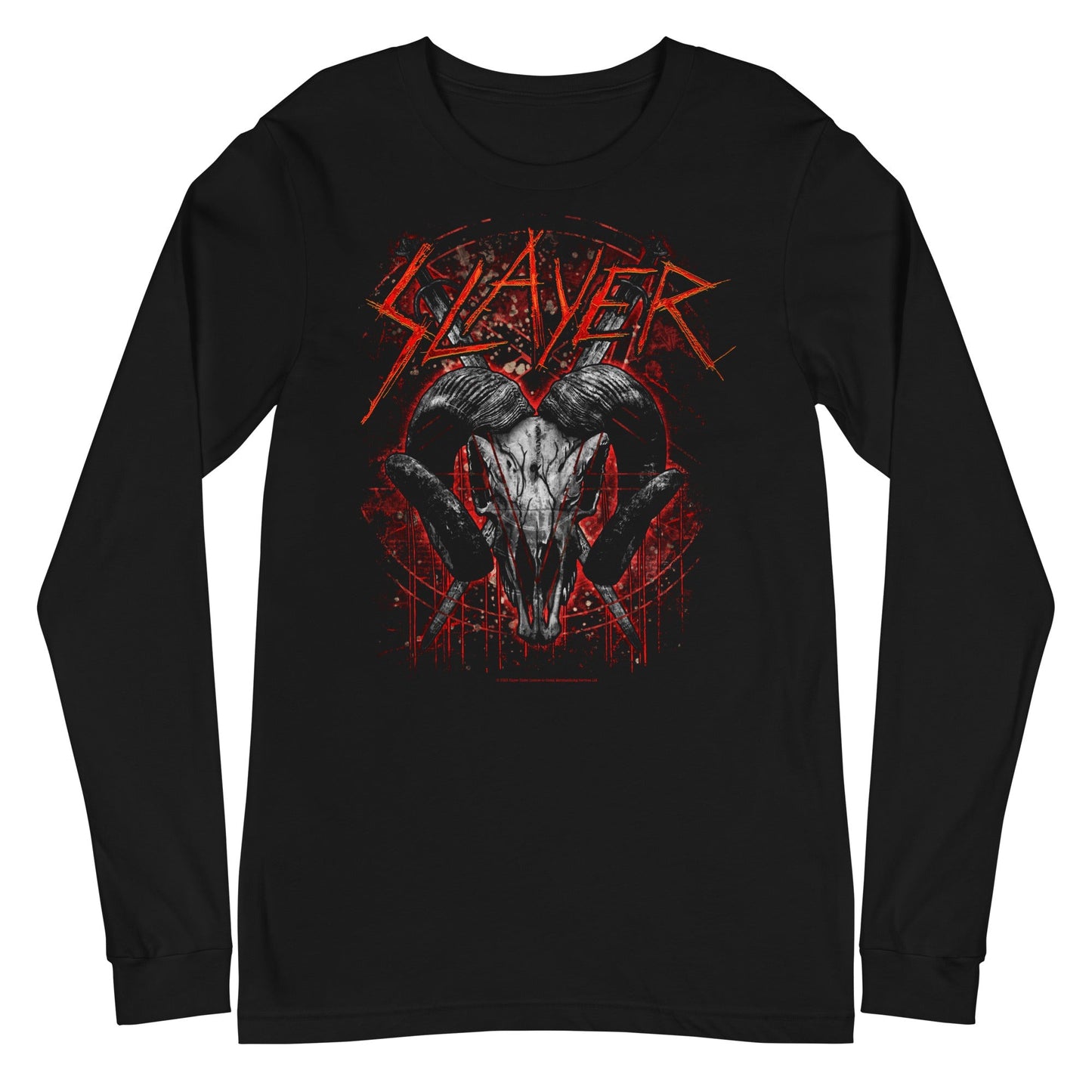 Slayer Slayer - Ram's Head Long Sleeve T-Shirt