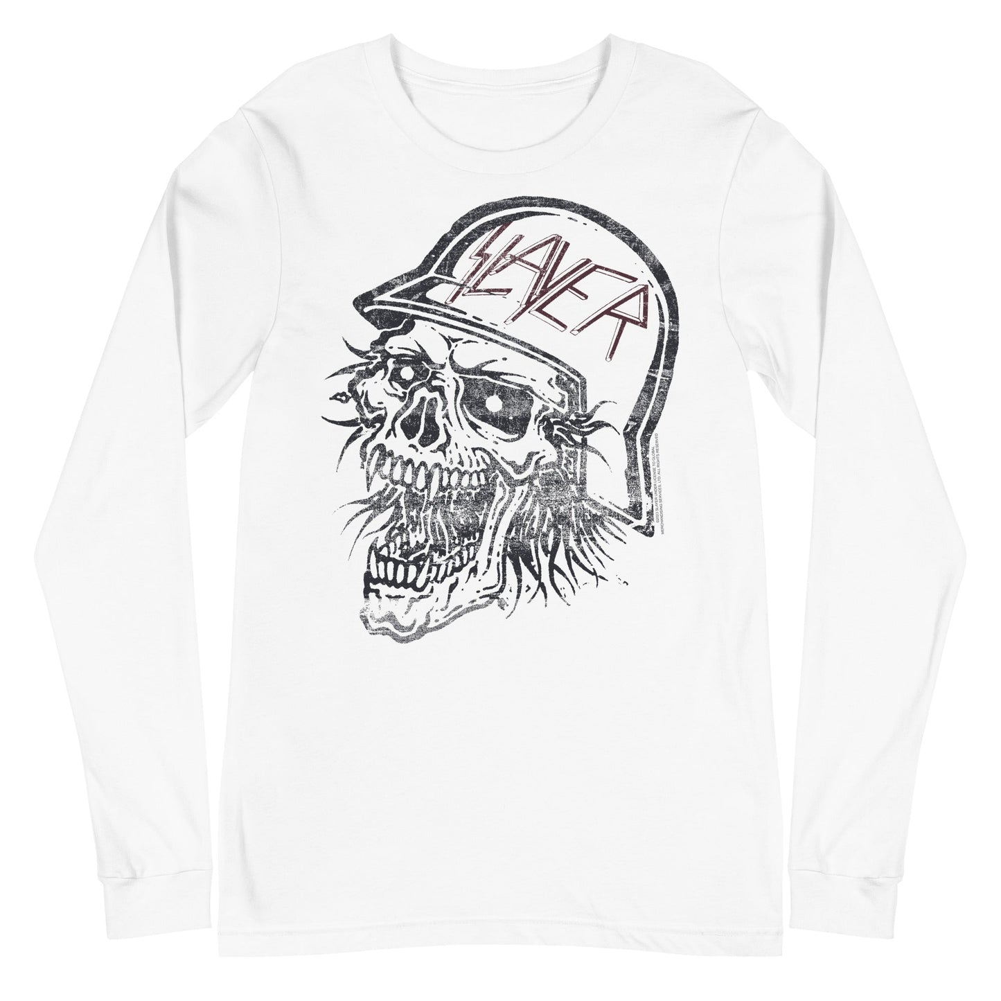 Slayer Slayer - Stamped Skull Long Sleeve T-Shirt