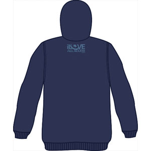 Eagles Logo Zippered Hooded Sweatshirt