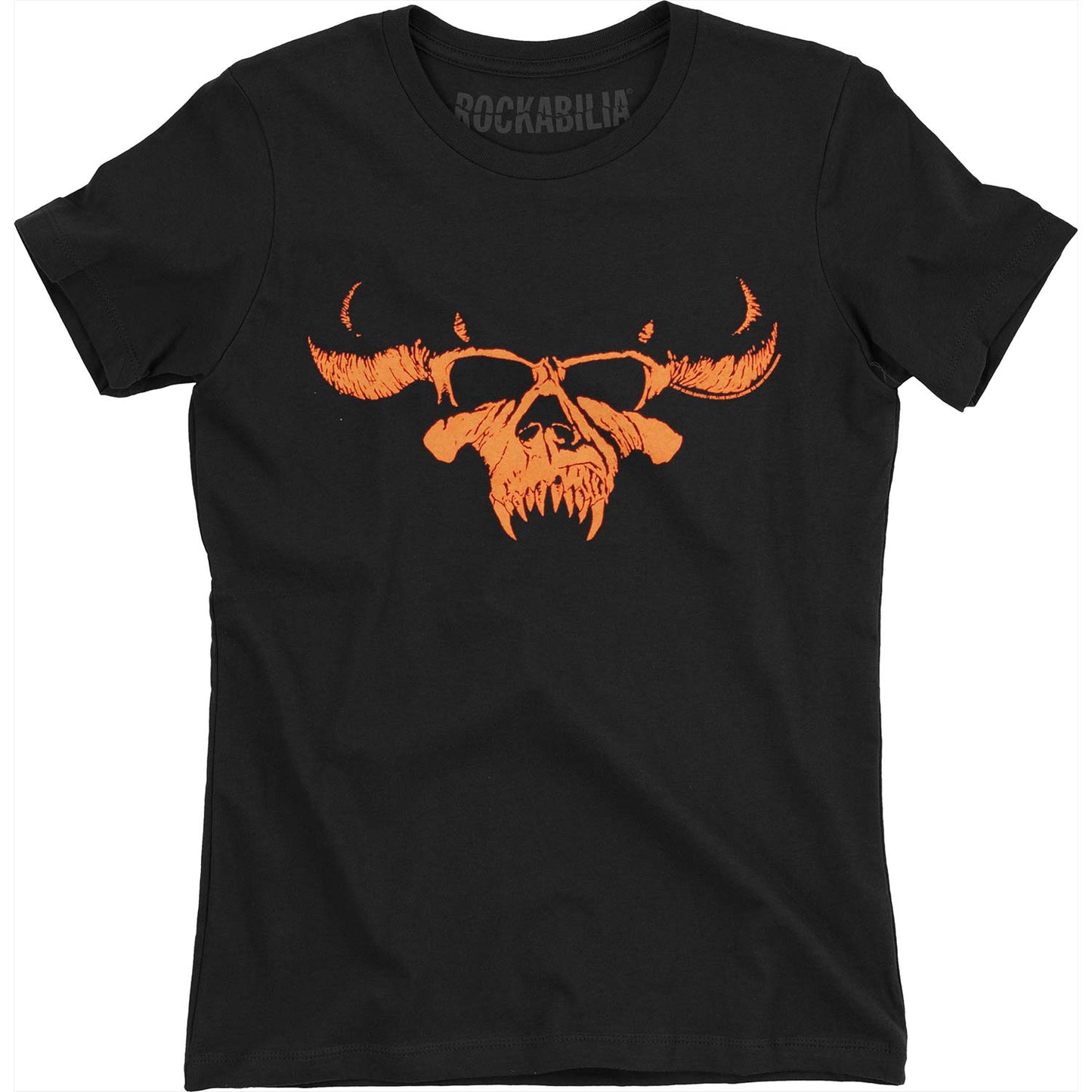 Orange Skull Soft Junior Top