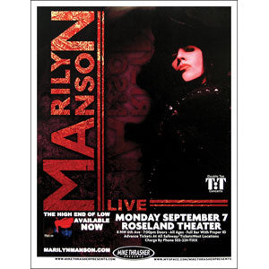 Marilyn Manson Concert Promo Poster