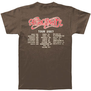 Aerosmith Aerosmith Distressed Guitar 07 Tour Tee T-shirt