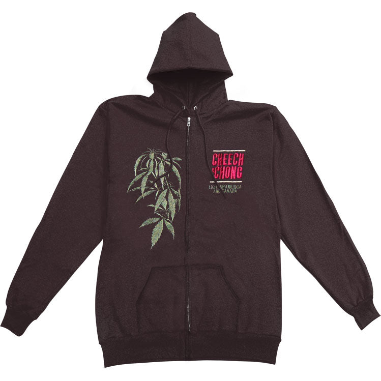 Cheech & Chong Logo Zippered Hooded Sweatshirt