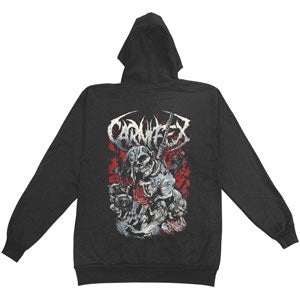 Hanging Corpse Zippered Hooded Sweatshirt