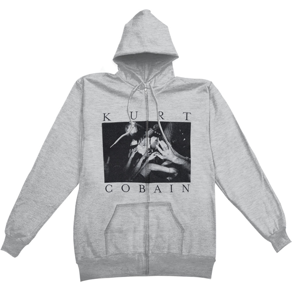 Nirvana Photo Logo Zippered Hooded Sweatshirt