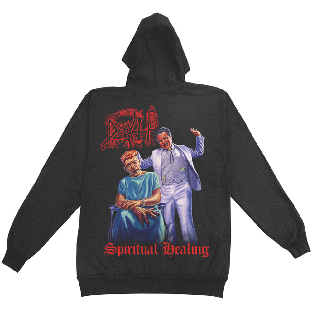 Death Spiritual Healing Zippered Hooded Sweatshirt