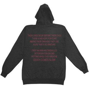 Death Leprosy Zippered Hooded Sweatshirt
