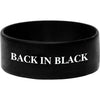 Back In Black Rubber Bracelet