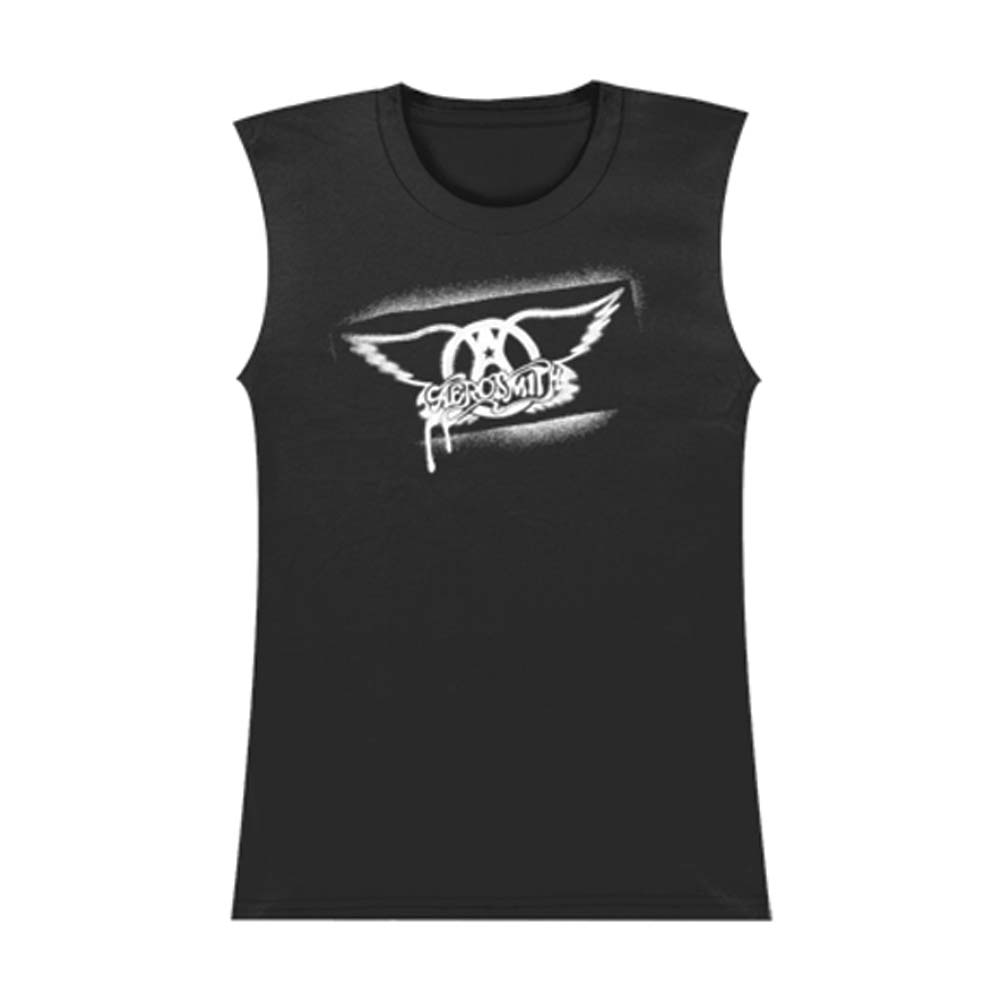 Stencil Sleeveless Junior Top