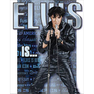 Elvis Presley Is Tin Concert Sign