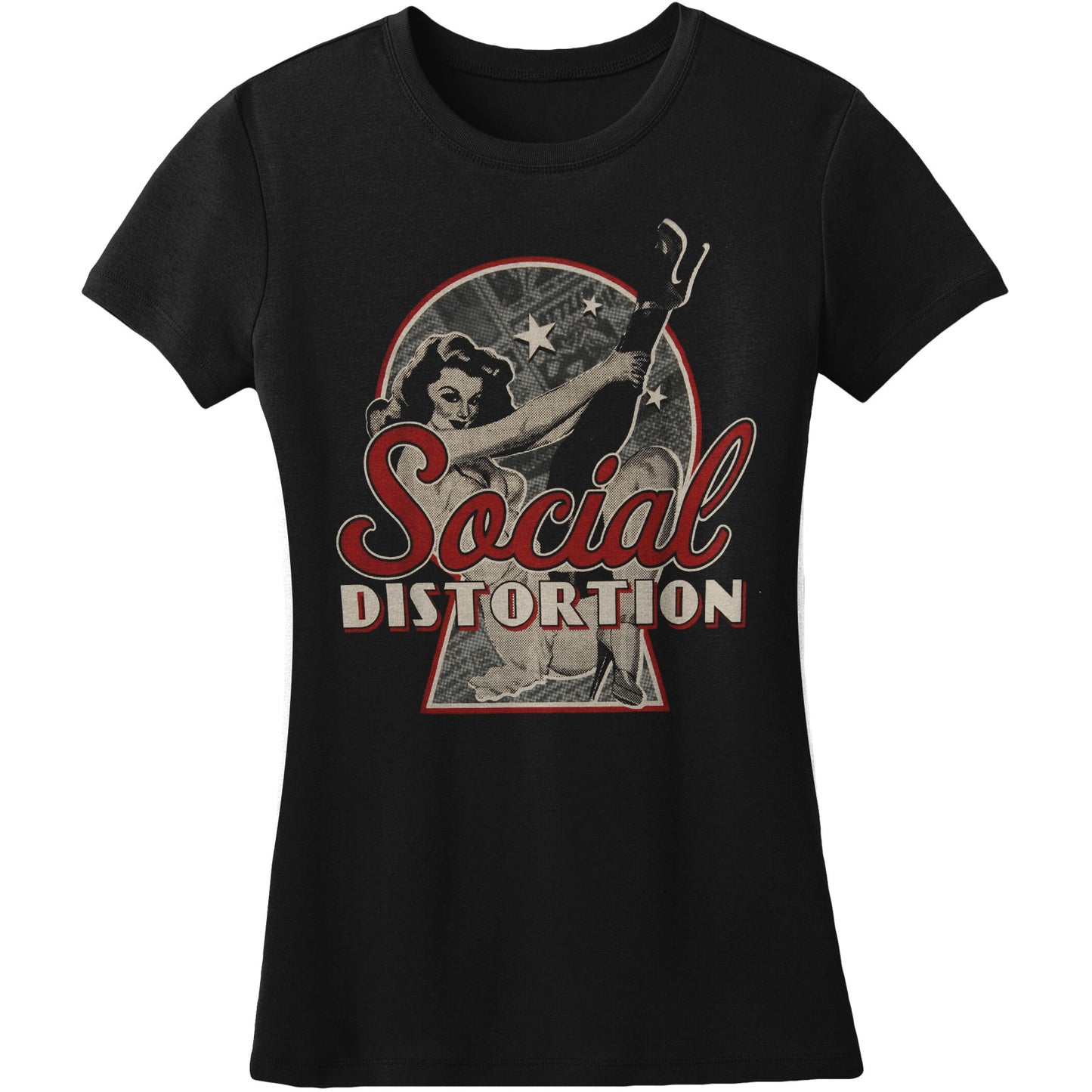 Newspaper Pin-Up Junior Top