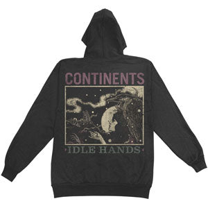 Continents Idle Hands Zippered Hooded Sweatshirt