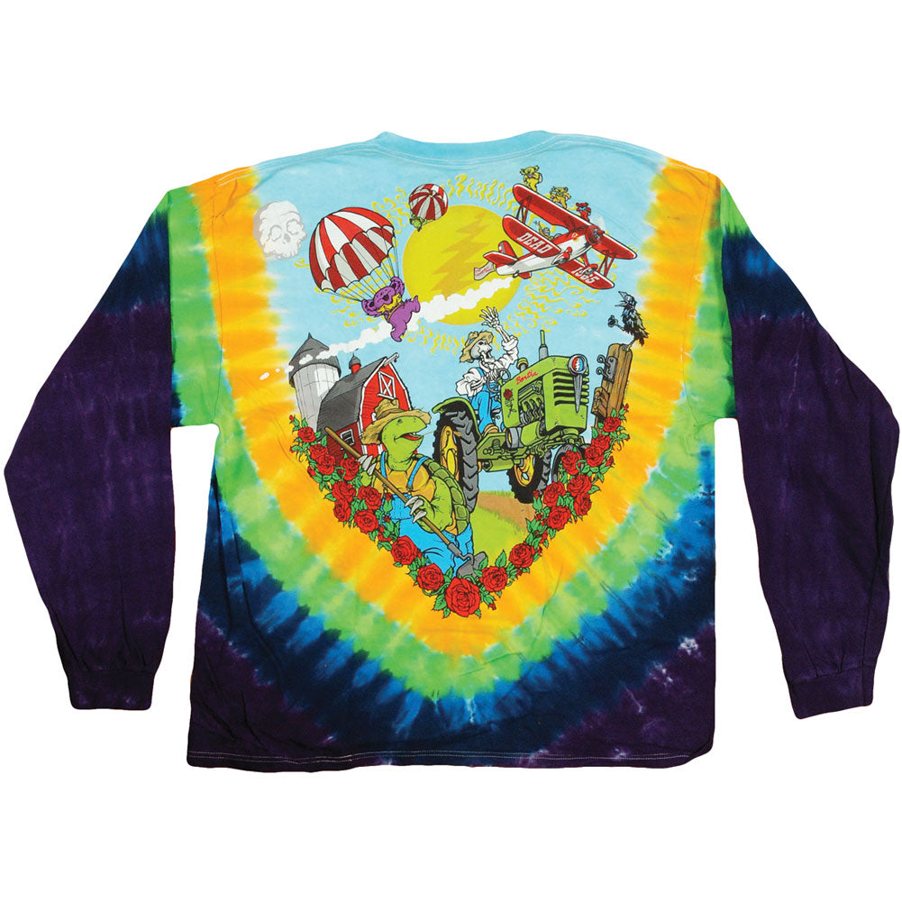 Bi-Plane Bears Tie Dye Long Sleeve