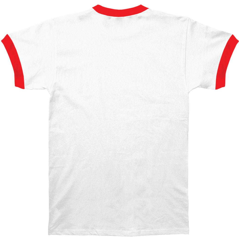 Queen Queen Flash White & Red Ringer T-shirt