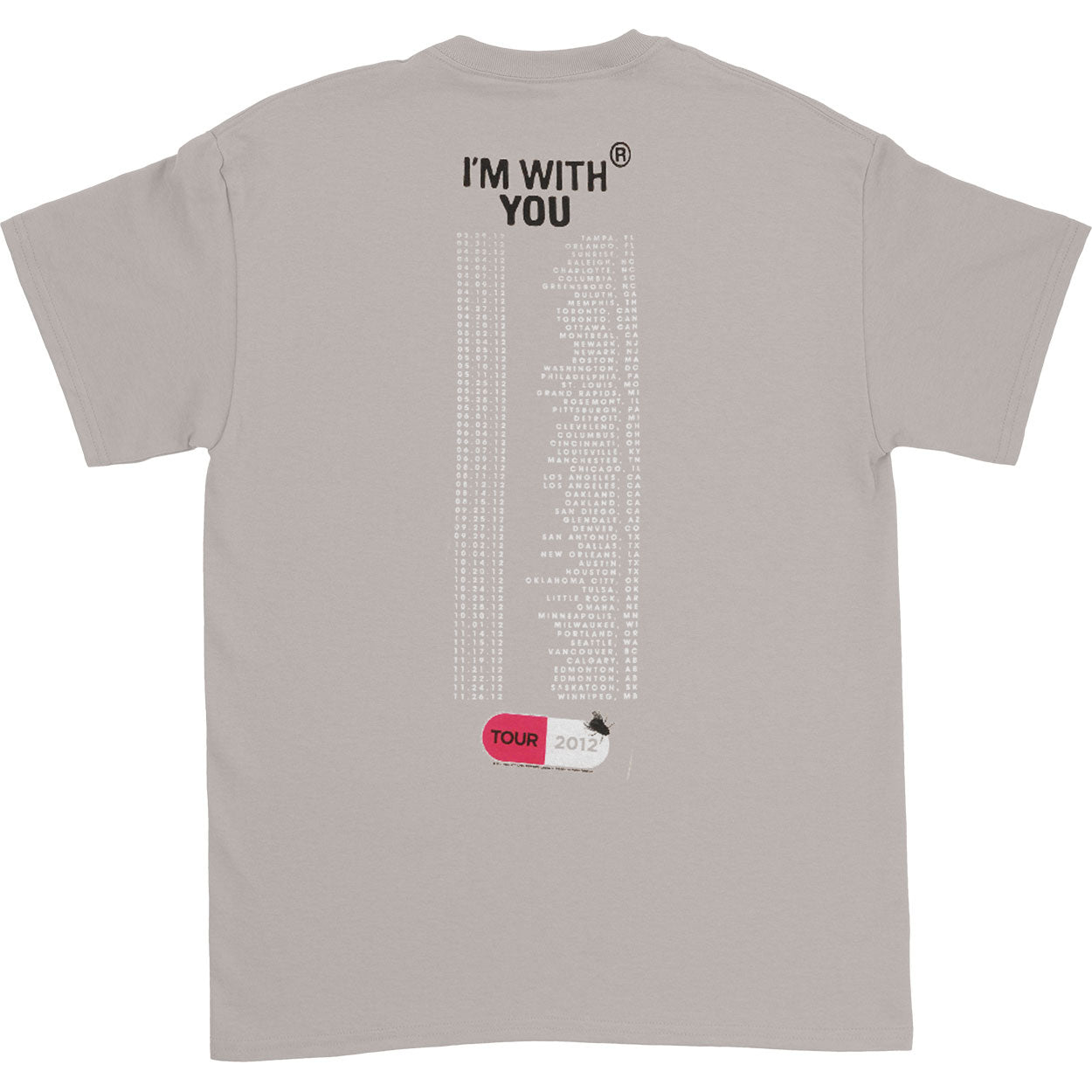 I'm With You 2012 Tour T-shirt