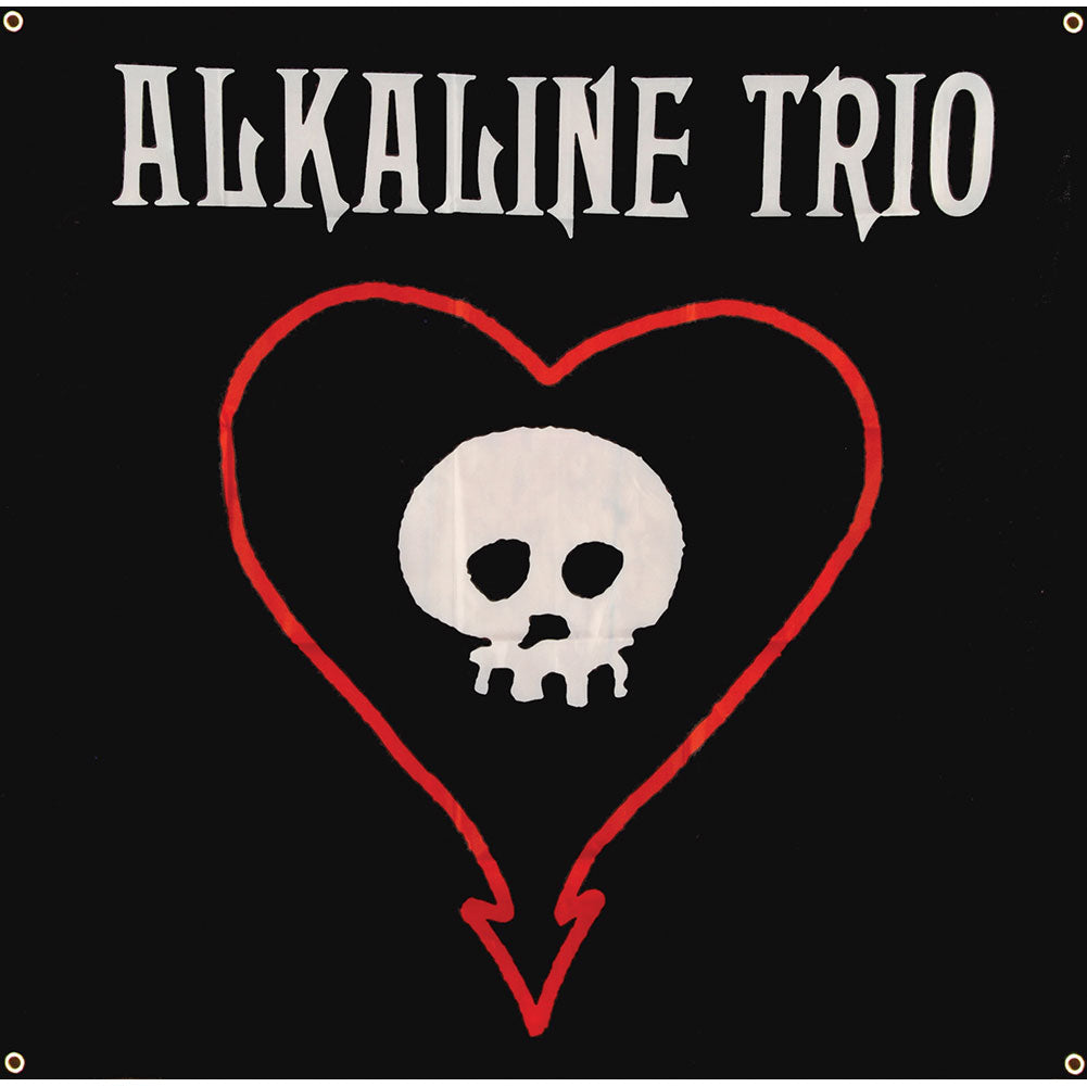 Heart Skull Poster Flag