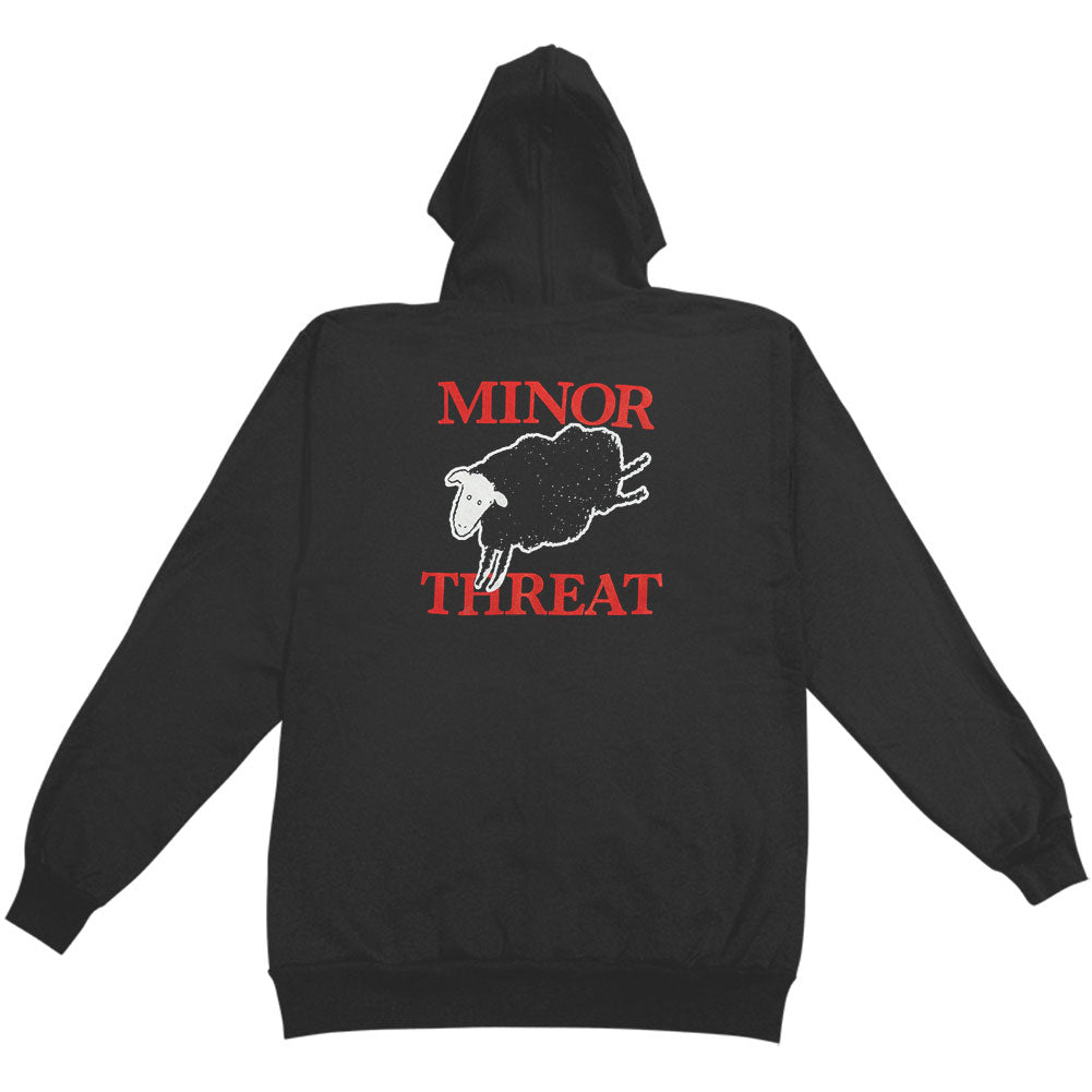 Minor Threat Blacksheep Zip Hoodie Zippered Hooded Sweatshirt