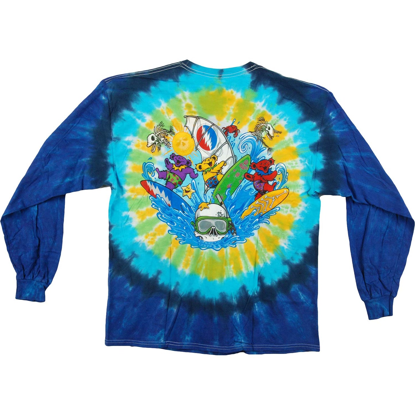 Beach Bear Bingo Tie Dye Long Sleeve