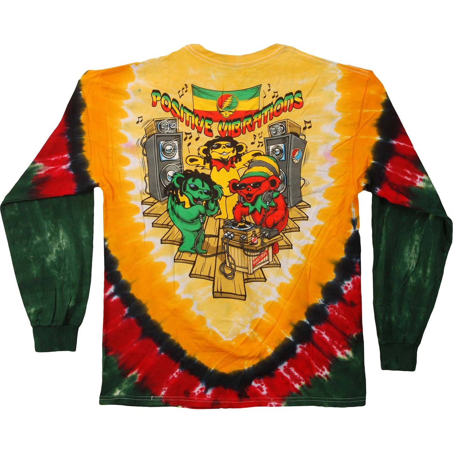 Positive Vibrations Tie Dye Long Sleeve