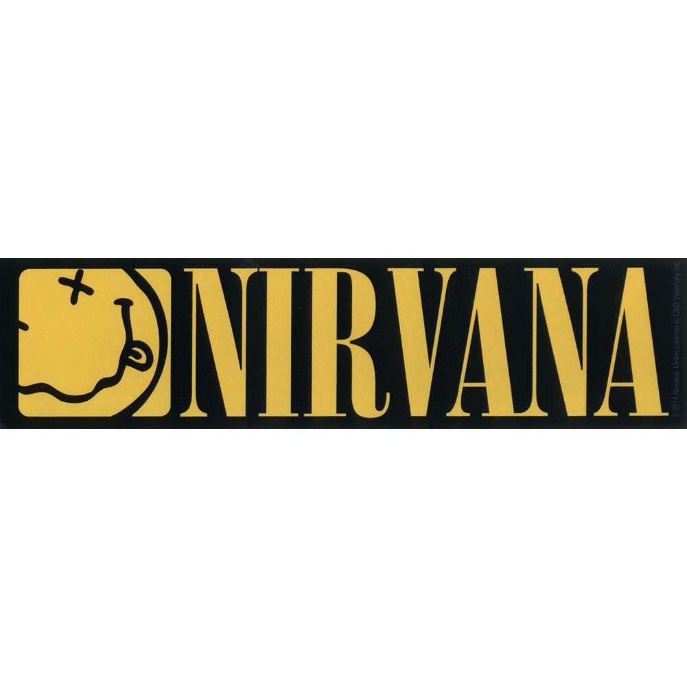 Nirvana Smiley Strip Sticker