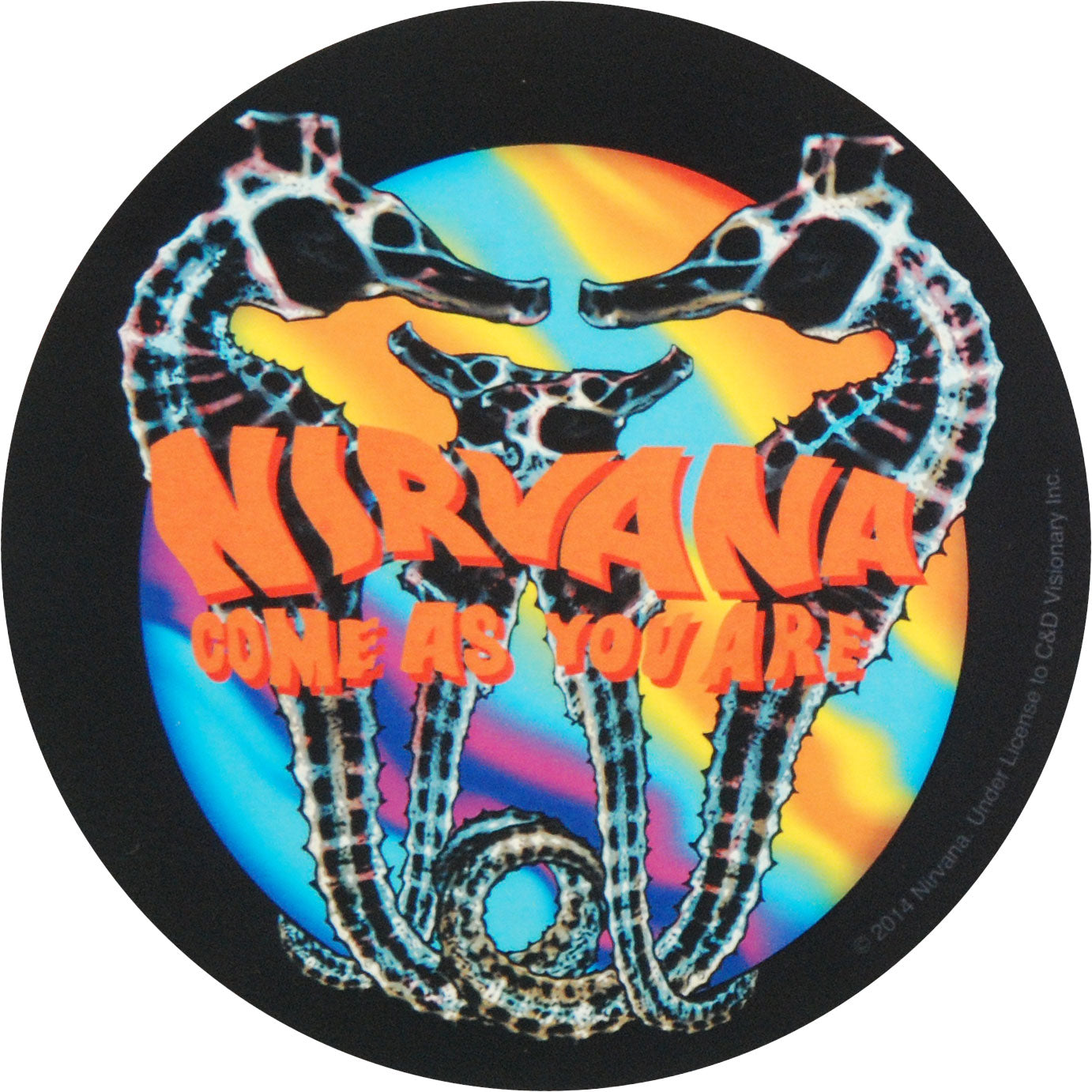 Rainbow Seahorse Sticker