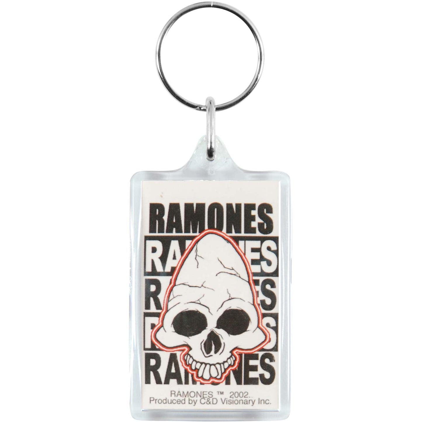 Ramones Skull Plastic Key Chain
