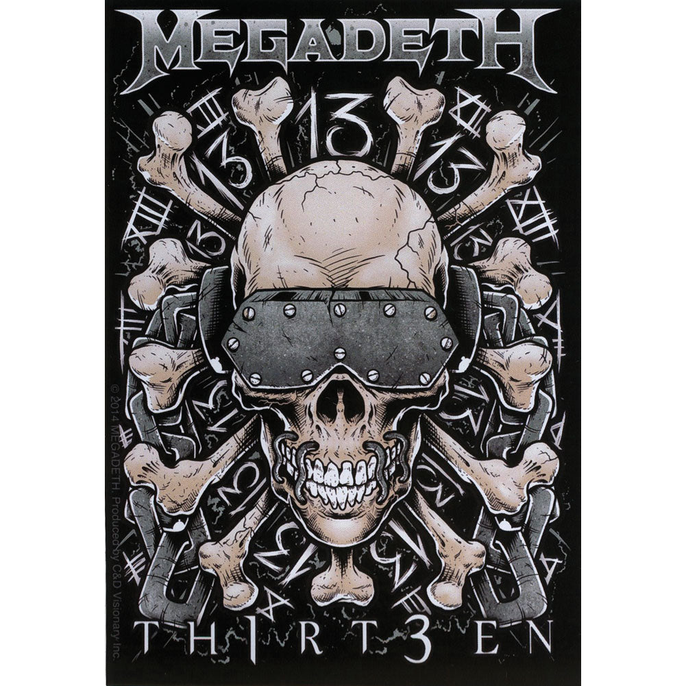 Megadeth Metal Skull Sticker