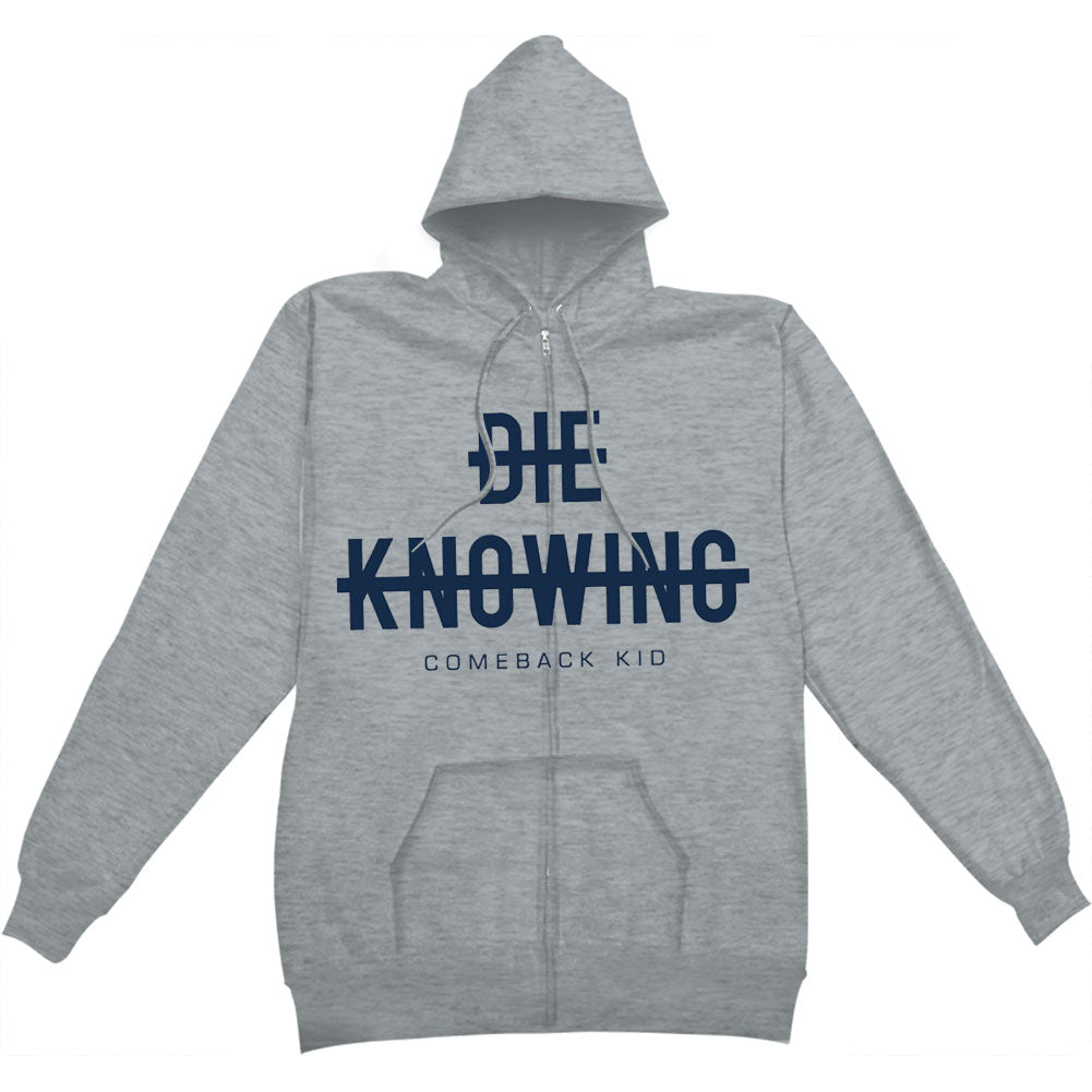 Comeback Kid Strikethrough Zippered Hooded Sweatshirt