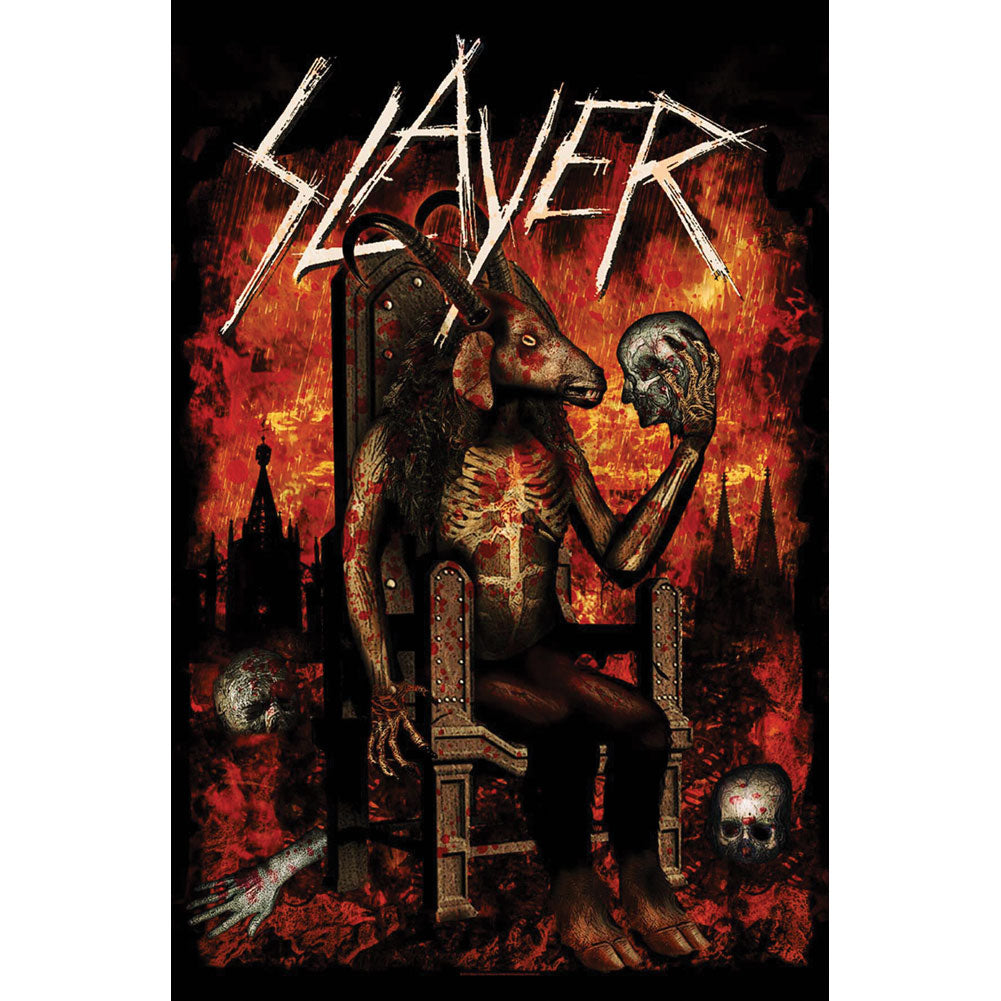 Slayer Devil On Throne Poster Flag