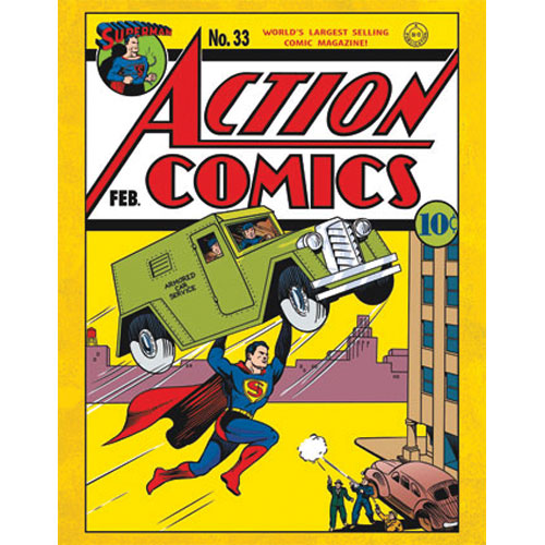 Superman Action Comics Tin Concert Sign
