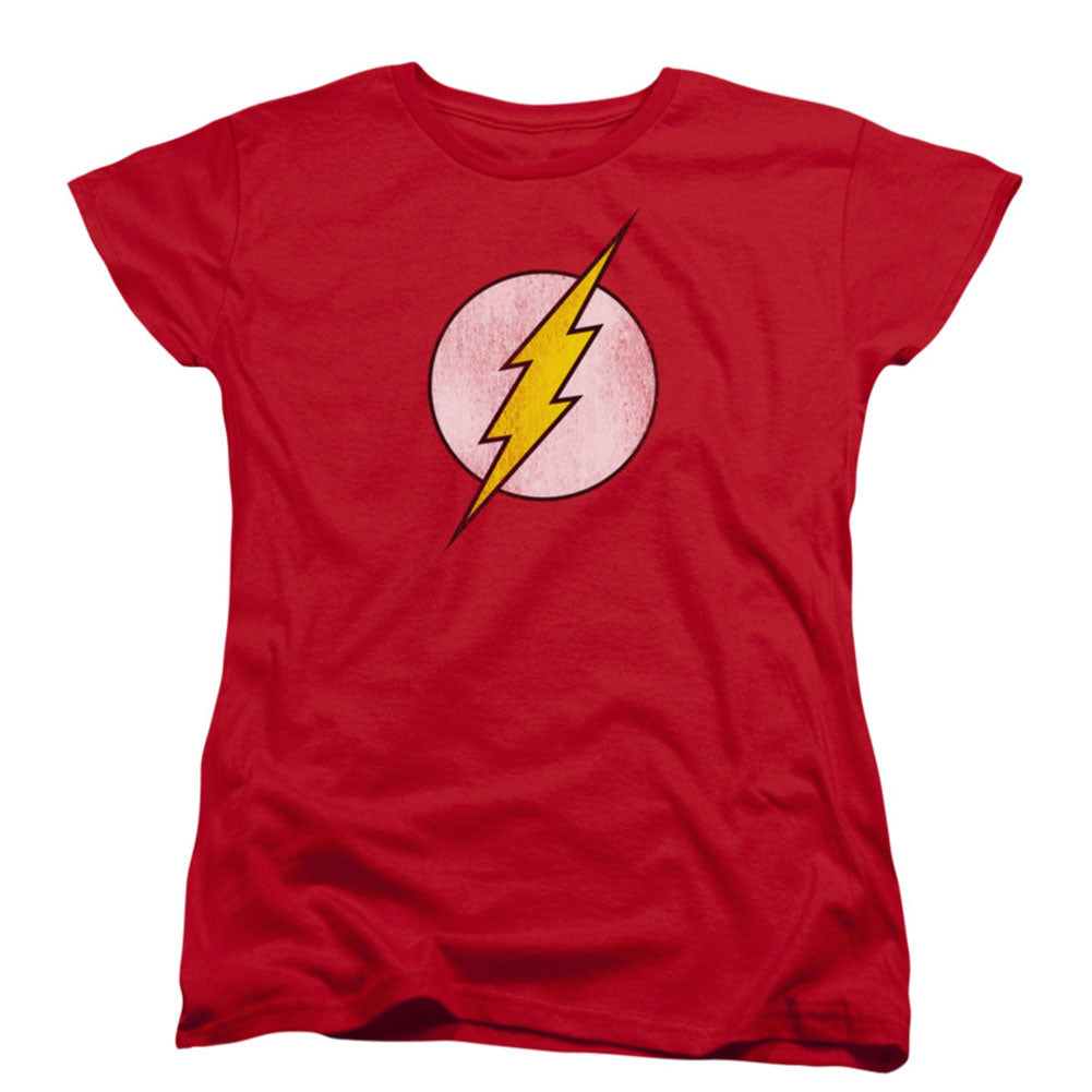 Flash Logo Distressed Womens T-shirt