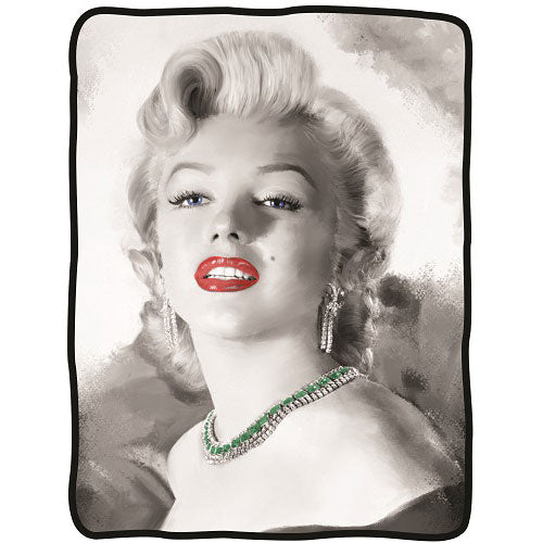 Marilyn Monroe Portrait Fleece Blanket