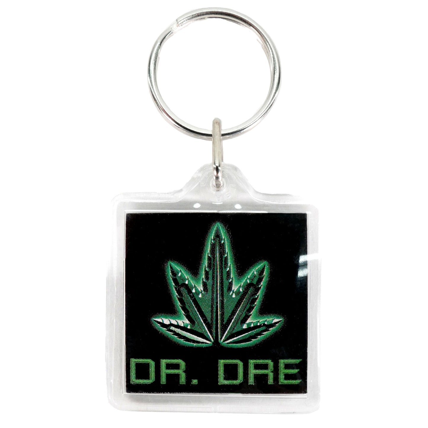 Pot Leaf Plastic Key Chain