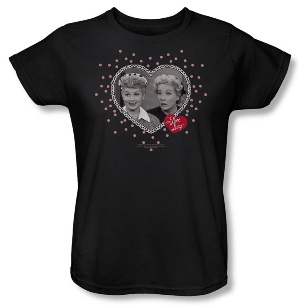 Hearts And Dots Womens T-shirt